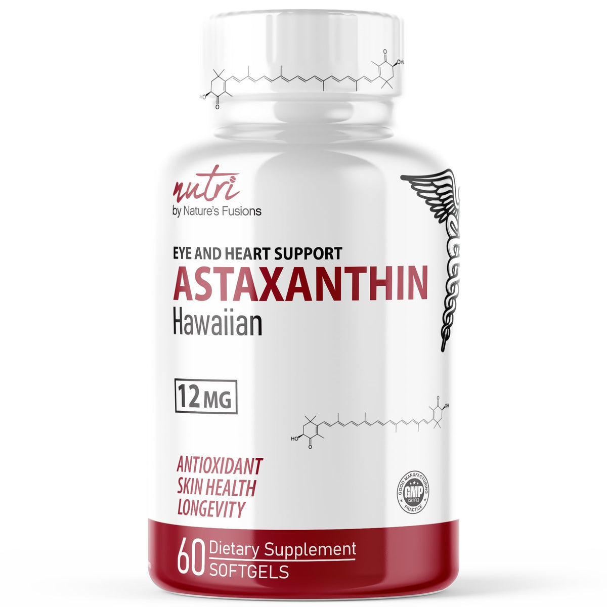 Nutri Astaxanthin 12mg Max Strength –60 Softgels