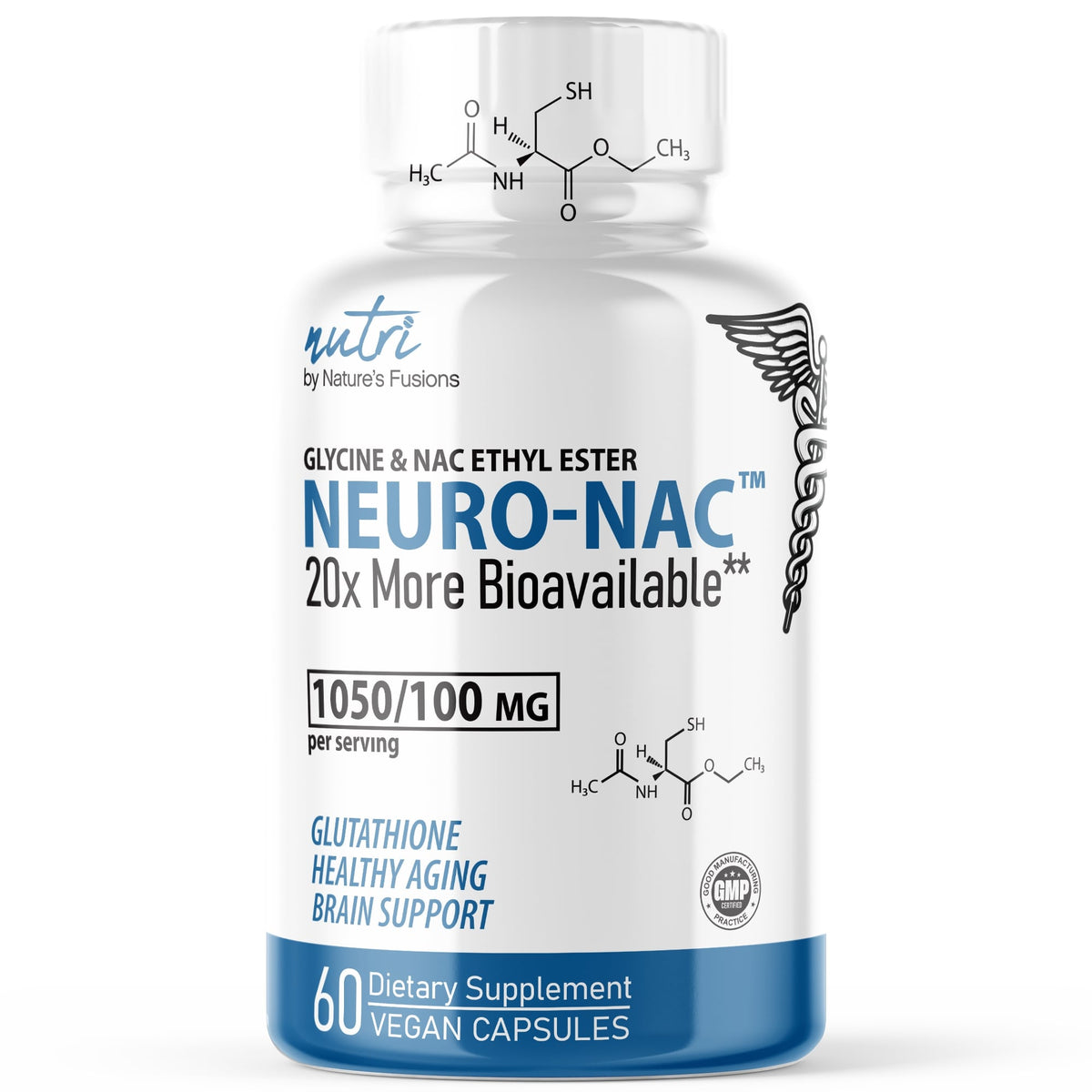 Nutri Neuro NAC: NACET N-Acetyl L-Cysteine Ethyl Ester With Glycine, Molybdenum & Selenium