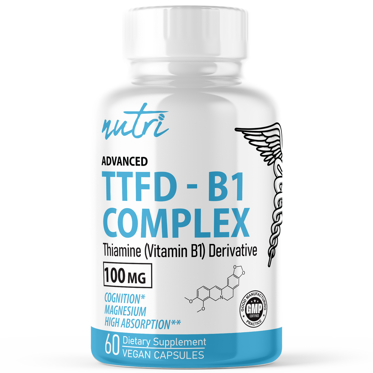 Nutri TTFD-B1 Thiamine Complex - 60 Count - 100mg