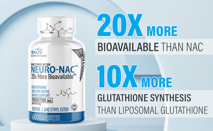Nutri Neuro NAC: NACET N-Acetyl L-Cysteine Ethyl Ester With Glycine, Molybdenum & Selenium, 60 Count